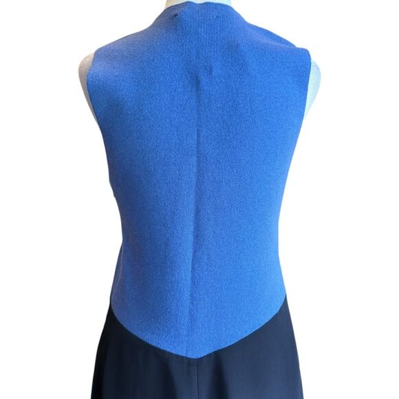 Ann Taylor Midi Dress Blue Navy Color Block Women’s Size Small NEW With Tags - Picture 5 of 11